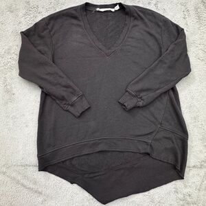 Wilt Grey Top Women's Size‎ XS Oversized Long Sleeve Pullover Made In USA!